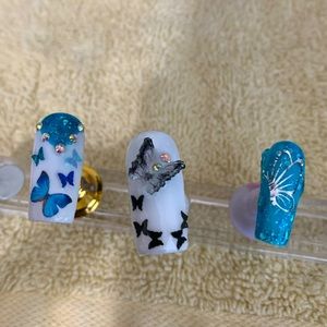 Butterfly press on nails 🦋